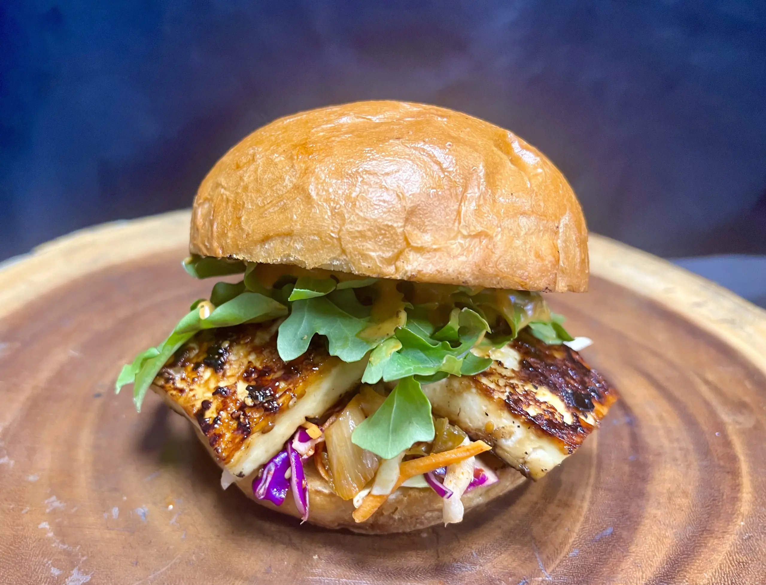 Vegetarian-friendly sandwich option from The Burger Bus menu